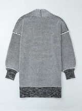 Heathered Open Front Longline Cardigan king-general-store-5710.myshopify.com