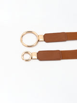 Double Ring Buckle Elastic PU Belt king-general-store-5710.myshopify.com