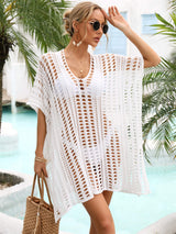 Side Slit Dolman Sleeve Cover-Up king-general-store-5710.myshopify.com