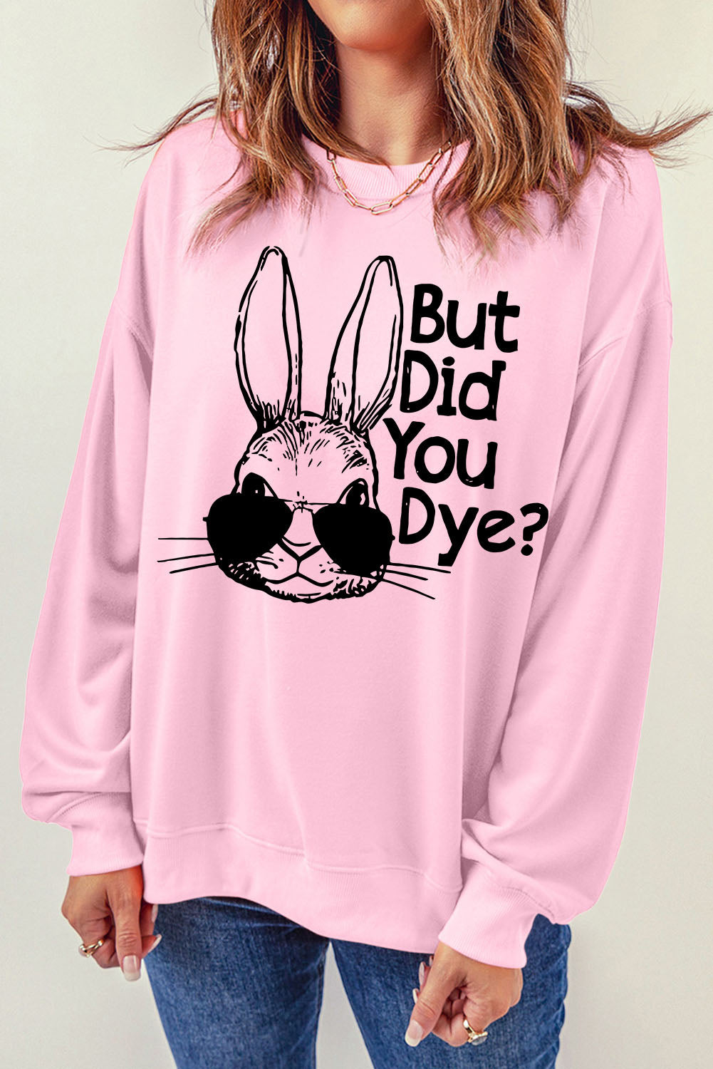 Easter Graphic Dropped Shoulder Sweatshirt king-general-store-5710.myshopify.com