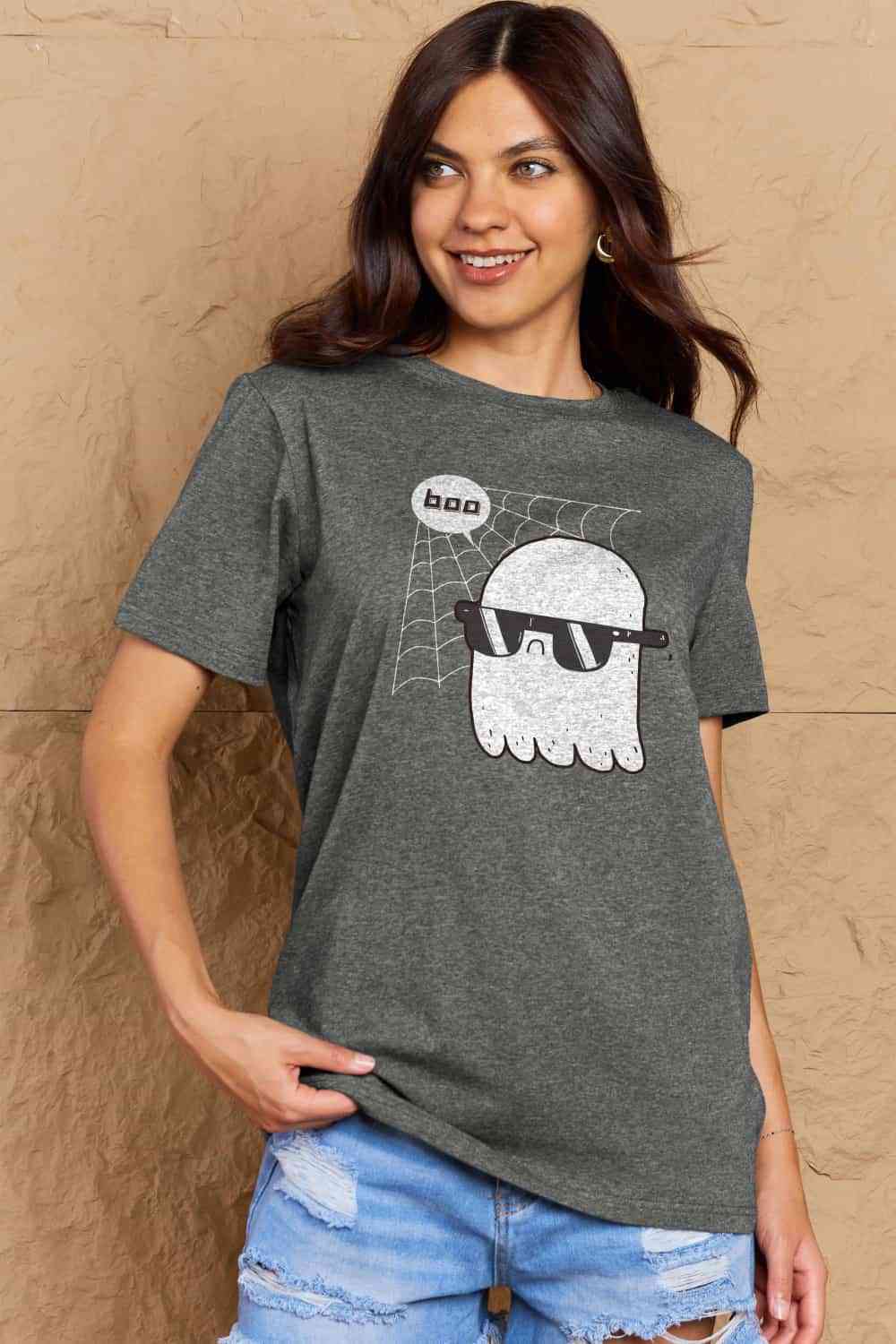 Simply Love Full Size BOO Graphic Cotton T-Shirt king-general-store-5710.myshopify.com