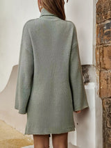 Turtleneck Dropped Shoulder Sweater Dress king-general-store-5710.myshopify.com