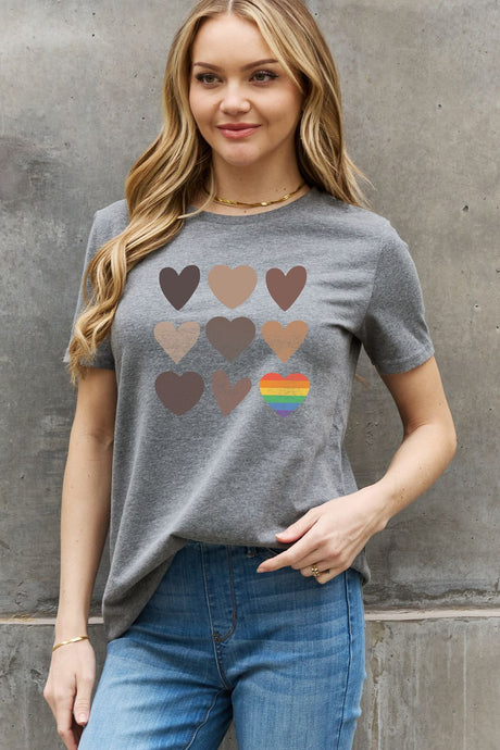 Simply Love Full Size Heart Graphic Cotton Tee king-general-store-5710.myshopify.com