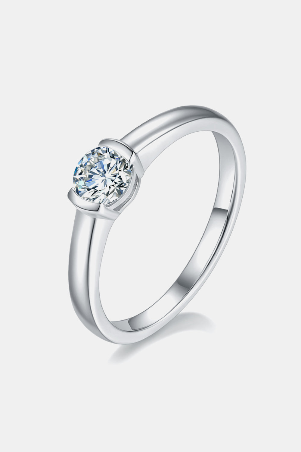 Moissanite 925 Sterling Silver Solitaire Ring king-general-store-5710.myshopify.com