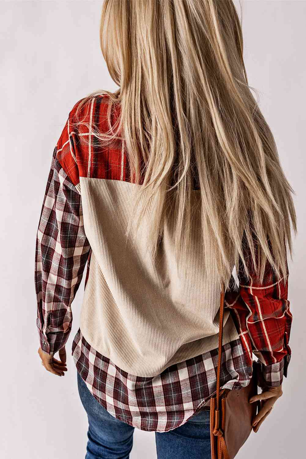 Plaid Collared Neck Buttoned Shirt with Pocket king-general-store-5710.myshopify.com