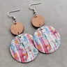 Round Shape Wooden Dangle Earrings king-general-store-5710.myshopify.com