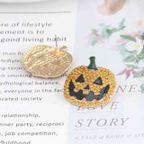 Demon Pumpkin Rhinestone Alloy Earrings king-general-store-5710.myshopify.com