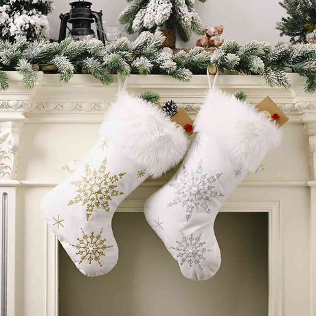 Snowflake Christmas Stocking king-general-store-5710.myshopify.com