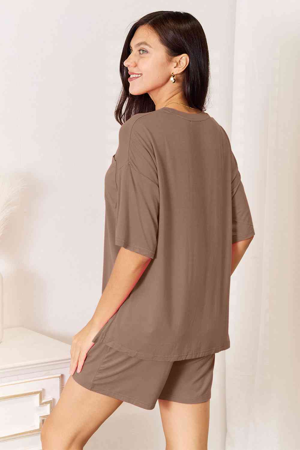 Basic Bae Full Size Soft Rayon Half Sleeve Top and Shorts Set king-general-store-5710.myshopify.com