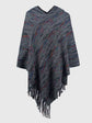 Fringe Hem Hooded Poncho king-general-store-5710.myshopify.com