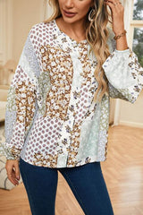 Printed Button Up Long Sleeve Shirt king-general-store-5710.myshopify.com