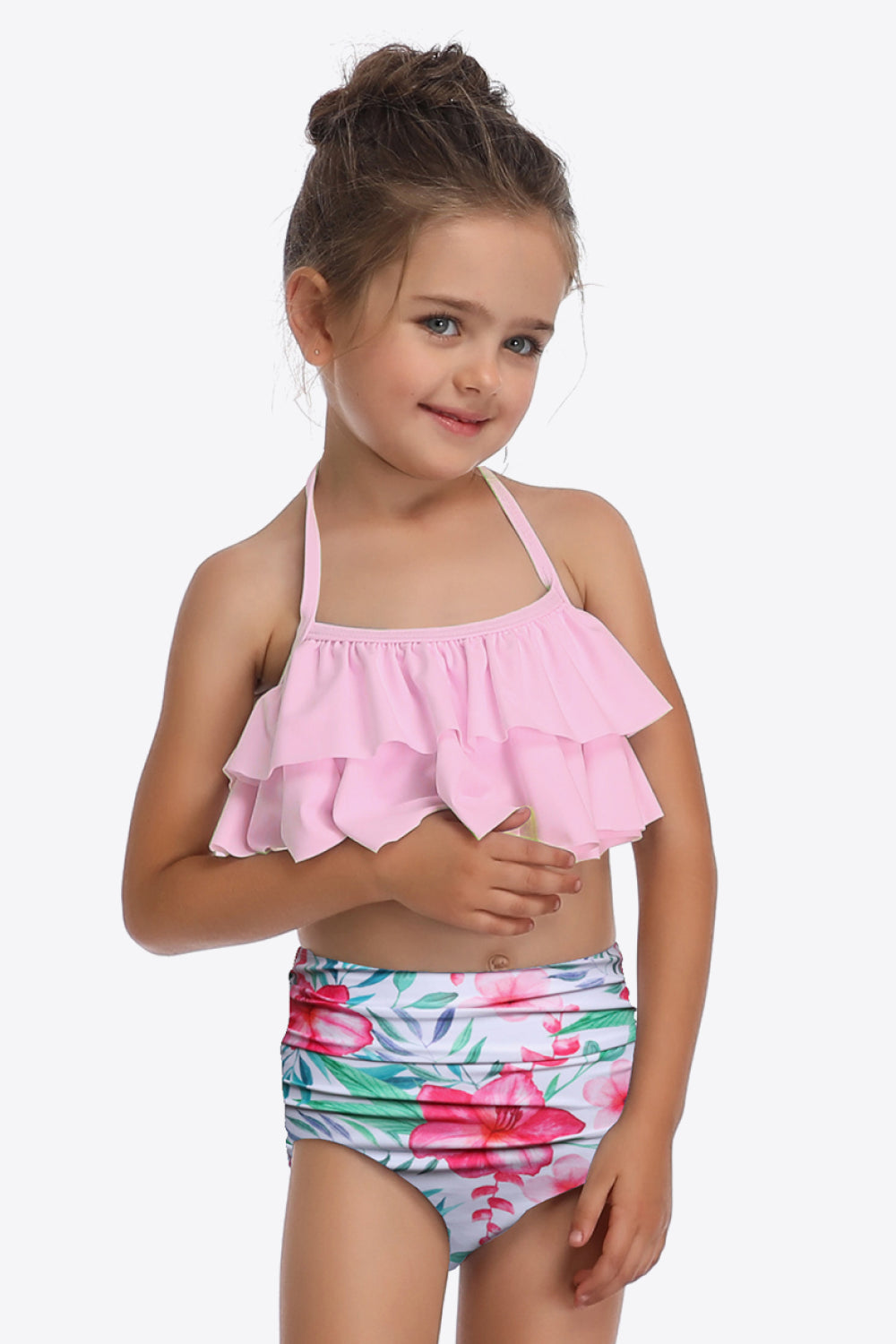 Printed Layered Halter Neck Two-Piece Swim Set king-general-store-5710.myshopify.com