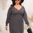 Plus Size Dropped Shoulder Long Sleeve Knit Mini Dress king-general-store-5710.myshopify.com