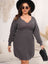 Plus Size Dropped Shoulder Long Sleeve Knit Mini Dress king-general-store-5710.myshopify.com