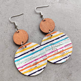 Round Shape Wooden Dangle Earrings king-general-store-5710.myshopify.com