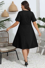 Plus Size Round Neck Openwork Dress king-general-store-5710.myshopify.com