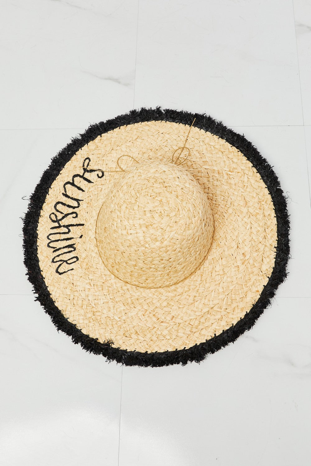 Fame Sunshine Straw Fringe Hat king-general-store-5710.myshopify.com