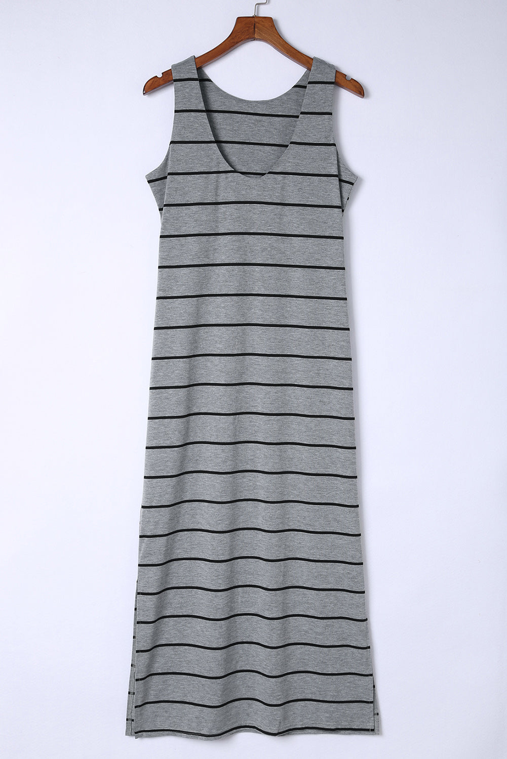 Striped Slit Sleeveless Maxi Dress king-general-store-5710.myshopify.com