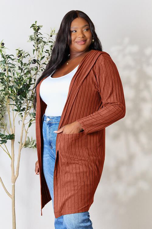 Basic Bae Full Size Ribbed Open Front Long Sleeve Cardigan king-general-store-5710.myshopify.com