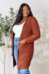 Basic Bae Full Size Ribbed Open Front Long Sleeve Cardigan king-general-store-5710.myshopify.com