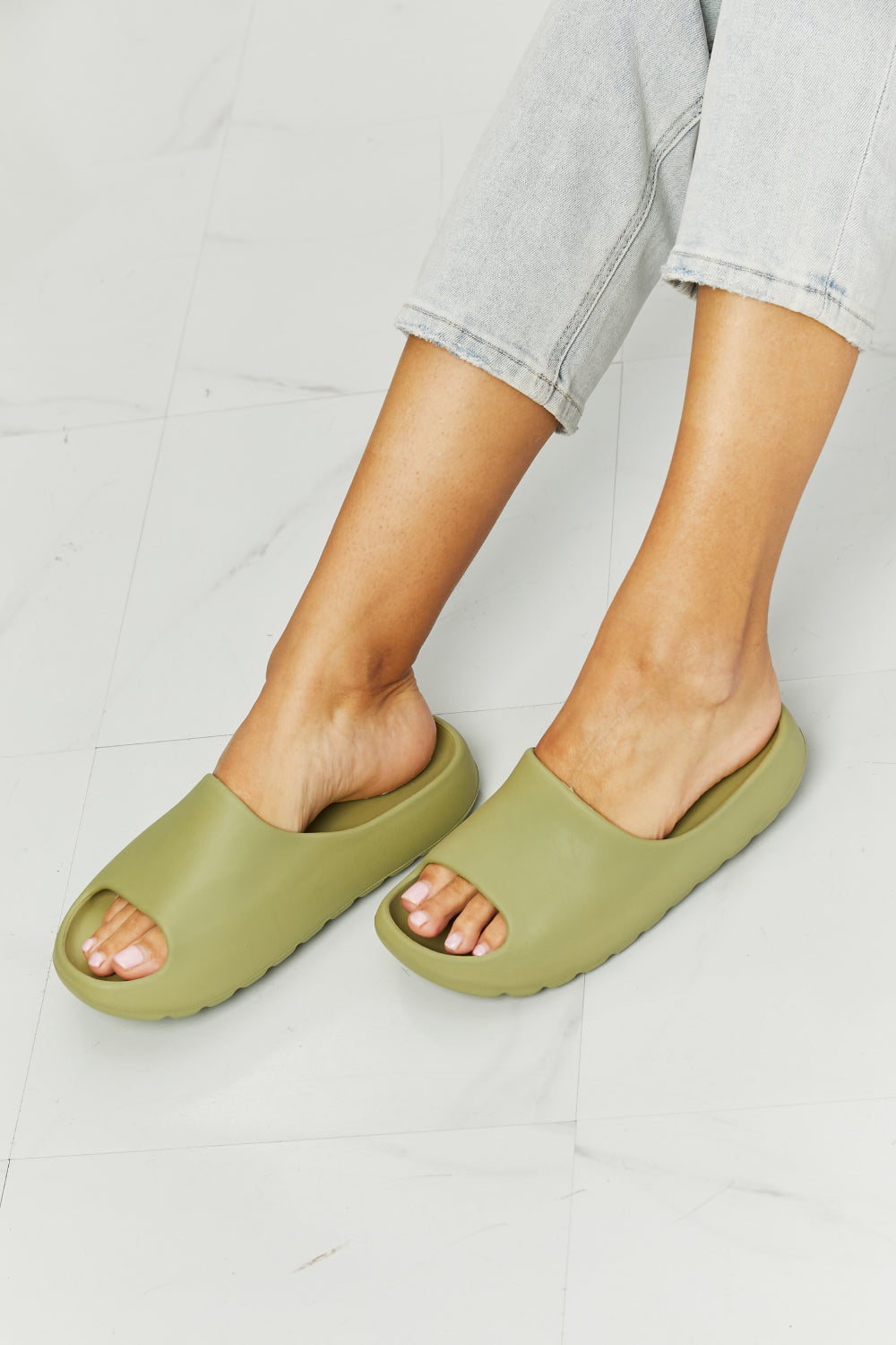 NOOK JOI In My Comfort Zone Slides in Green king-general-store-5710.myshopify.com