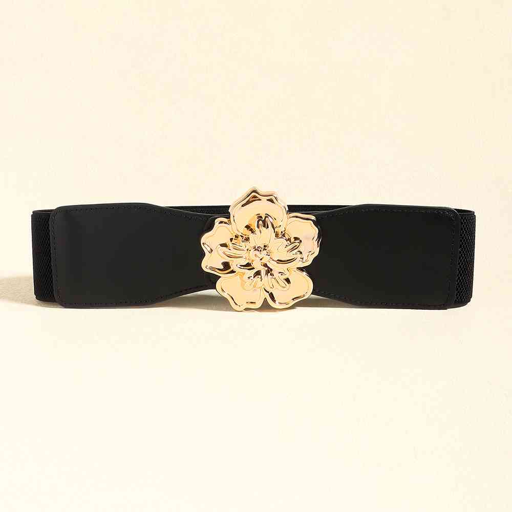 Flower Alloy Buckle Elastic Belt king-general-store-5710.myshopify.com