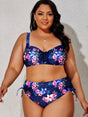 Plus Size Printed Drawstring Detail Bikini Set king-general-store-5710.myshopify.com