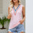 Contrast V-Neck Eyelet Tank king-general-store-5710.myshopify.com