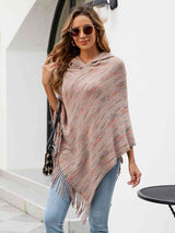 Fringe Hem Hooded Poncho king-general-store-5710.myshopify.com