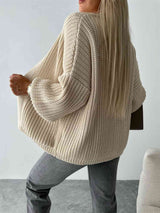 Open Front Dropped Shoulder Cardigan king-general-store-5710.myshopify.com