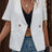 Two-Button Short Sleeve Pocket Blazer king-general-store-5710.myshopify.com