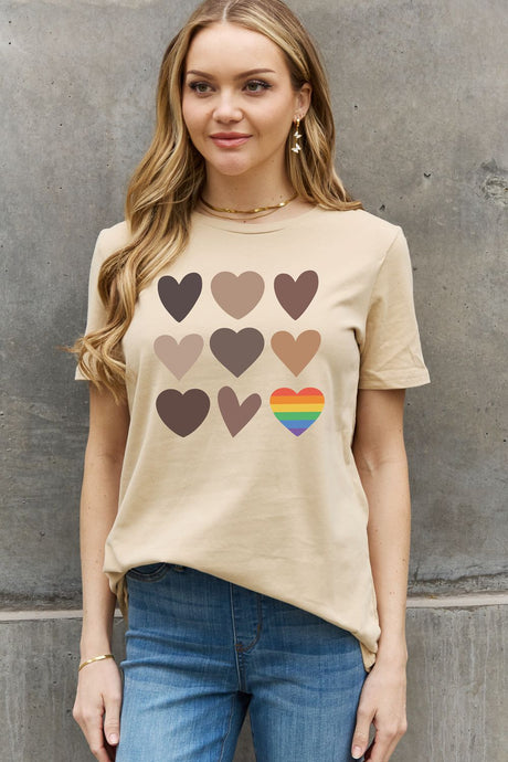 Simply Love Full Size Heart Graphic Cotton Tee king-general-store-5710.myshopify.com