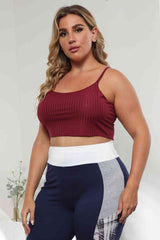 Plus Size Ribbed Spaghetti StrapTop king-general-store-5710.myshopify.com