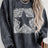 Round Neck Dropped Shoulder Star Graphic Sweatshirt king-general-store-5710.myshopify.com