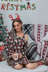 Christmas Asymmetrical Neck Long Sleeve Dress king-general-store-5710.myshopify.com