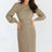Round Neck Long Sleeve Pleated Sweater Dress king-general-store-5710.myshopify.com