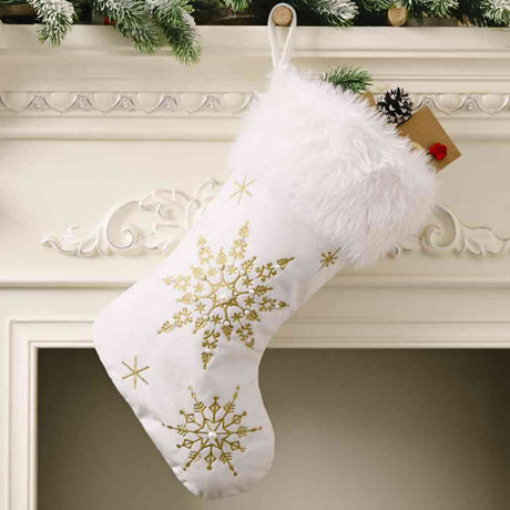 Snowflake Christmas Stocking king-general-store-5710.myshopify.com