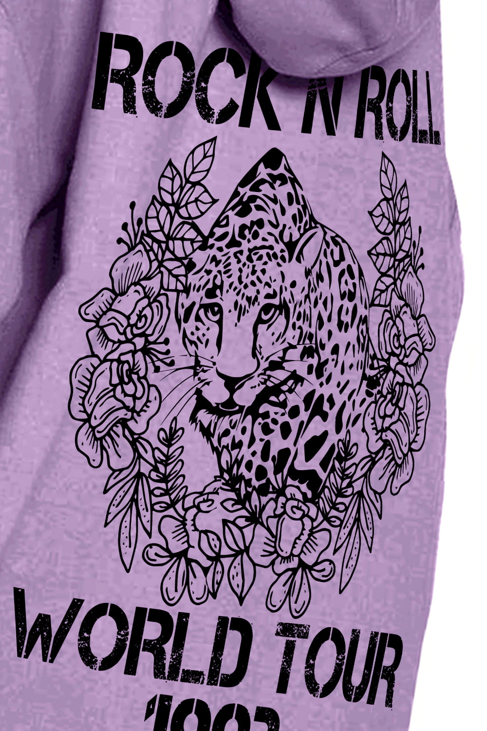 Simply Love Full Size Leopard Slogan Graphic Hoodie king-general-store-5710.myshopify.com