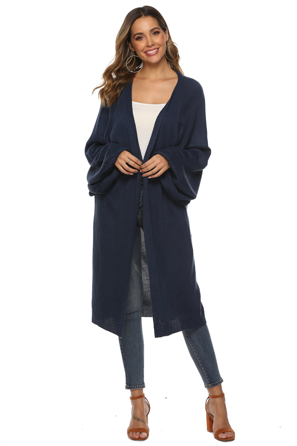 Long Sleeve Open Front Cardigan king-general-store-5710.myshopify.com