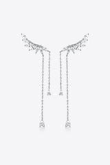 Platinum-Plated Crawl Earrings king-general-store-5710.myshopify.com