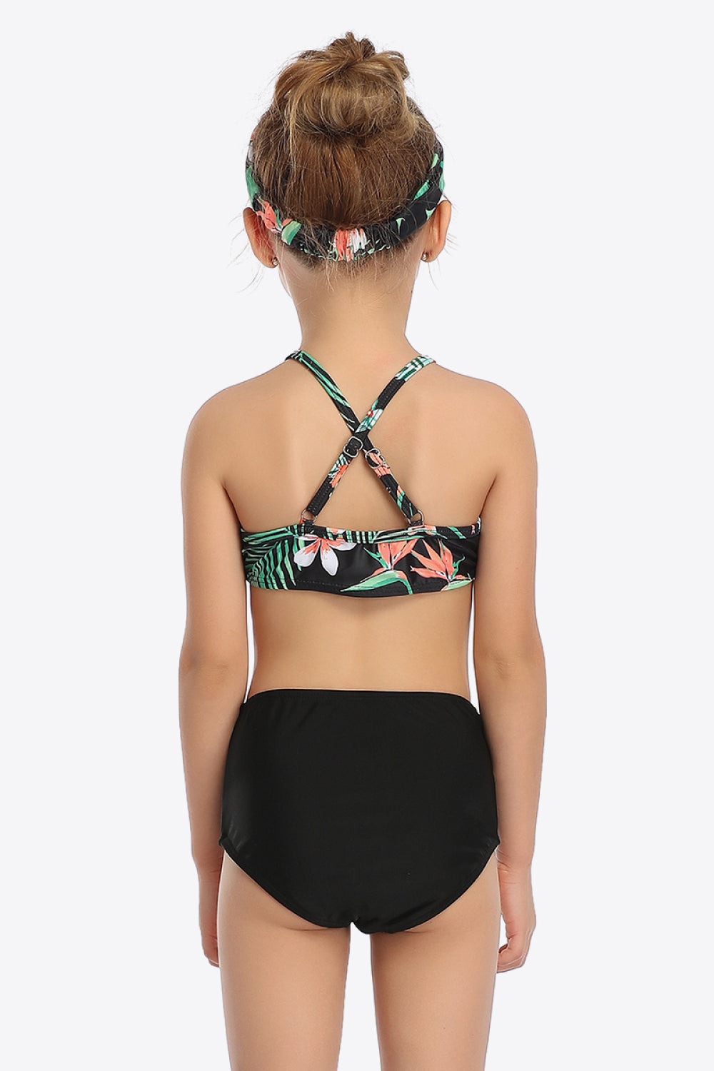 Botanical Print Ruffled Two-Piece Swim Set king-general-store-5710.myshopify.com