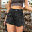 High-Waist Denim Shorts with Pockets king-general-store-5710.myshopify.com