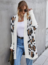 Leopard Pattern Fuzzy Cardigan king-general-store-5710.myshopify.com