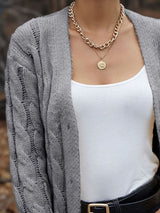 Cable-Knit Button Down Cardigan king-general-store-5710.myshopify.com