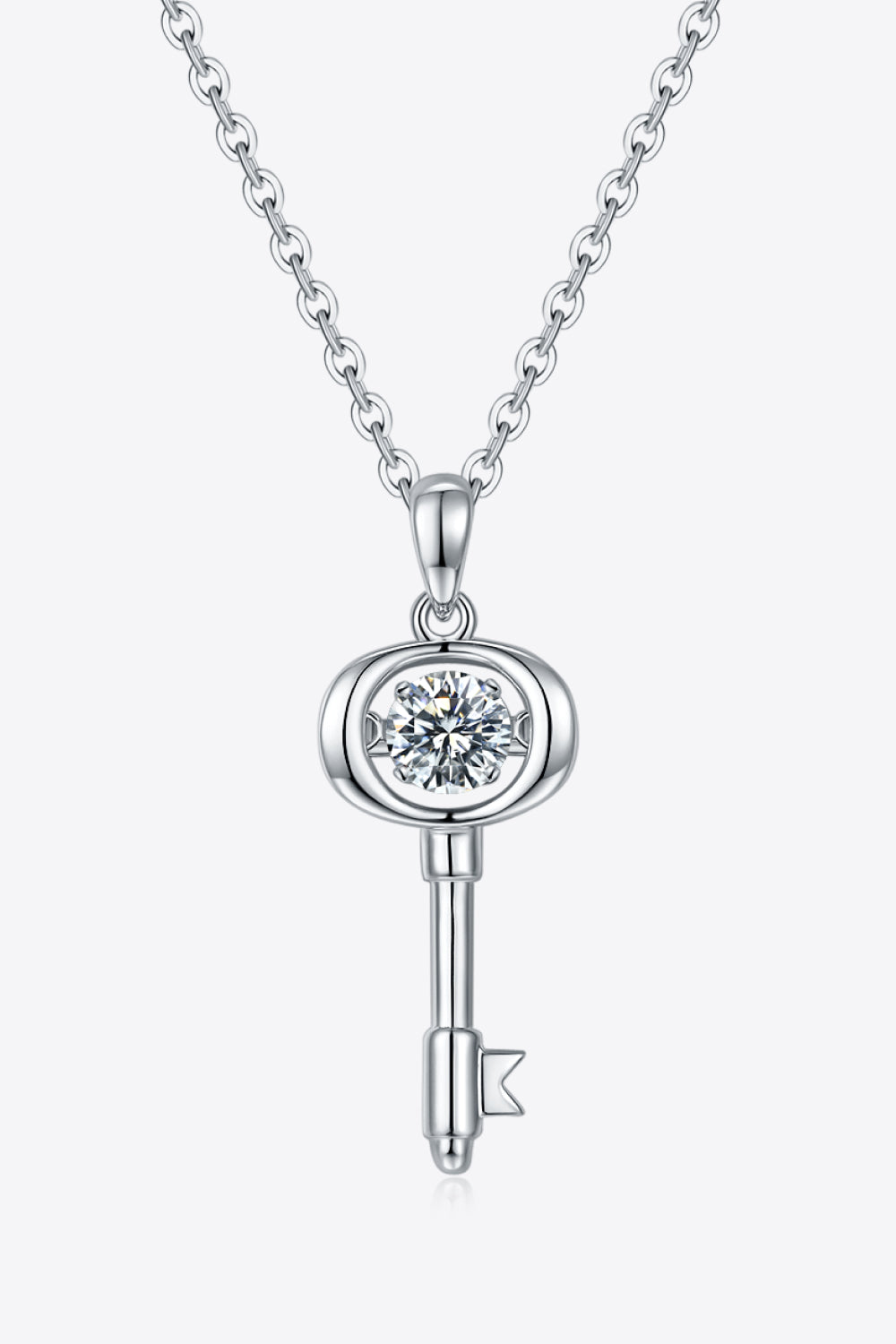 Moissanite Key Pendant Necklace king-general-store-5710.myshopify.com