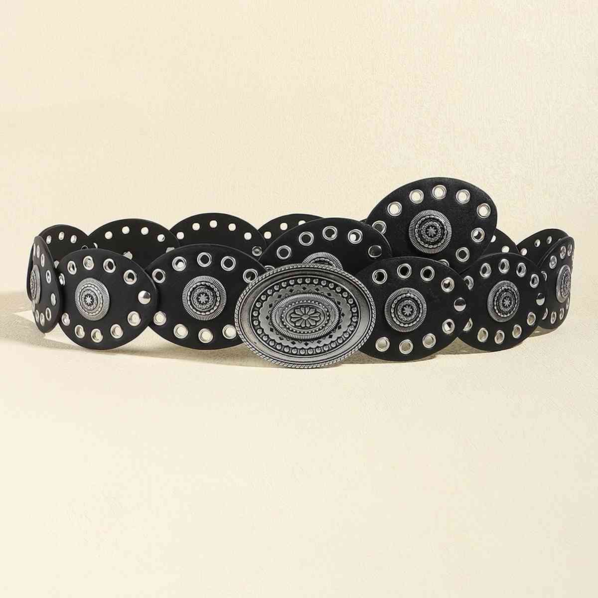 Oval PU Belt king-general-store-5710.myshopify.com