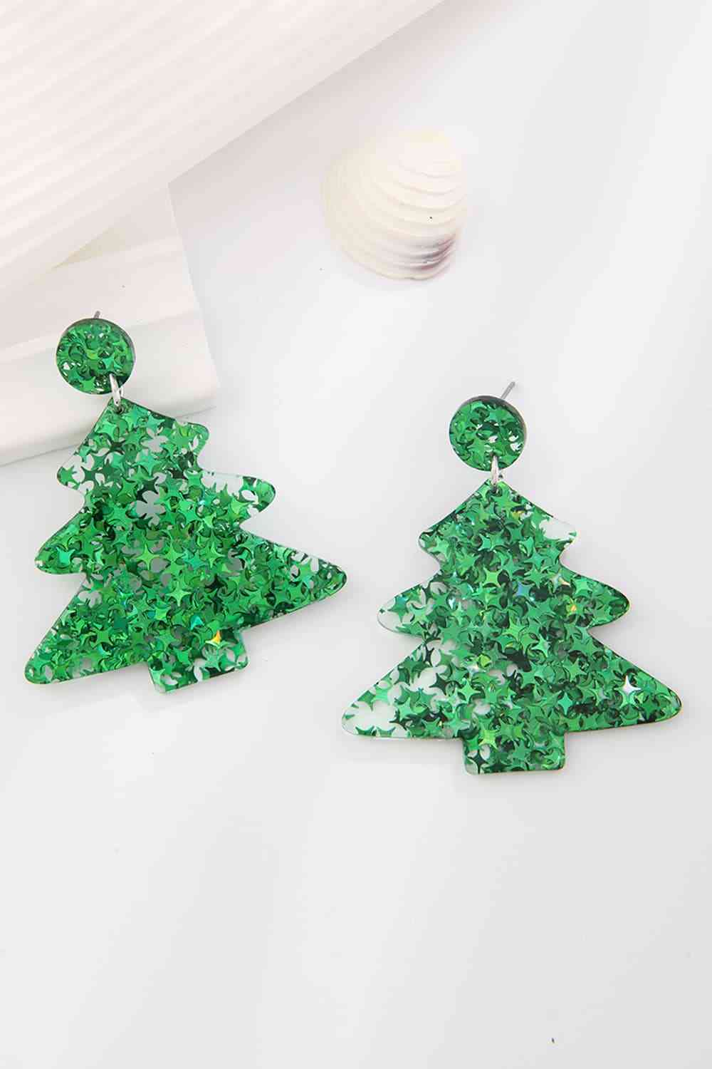 Christmas Tree Acrylic Earrings king-general-store-5710.myshopify.com