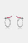 Inlaid Zircon 925 Sterling Silver C-Hoop Earrings king-general-store-5710.myshopify.com