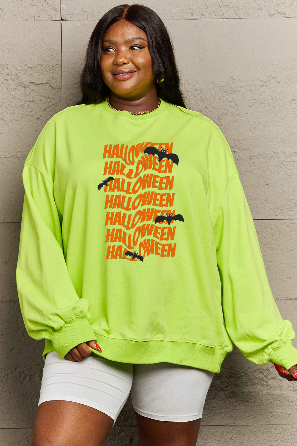 Simply Love Full Size HALLOWEEN Graphic Sweatshirt king-general-store-5710.myshopify.com