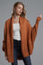 Dolman Sleeve Open Front Ribbed Trim Longline Cardigan king-general-store-5710.myshopify.com